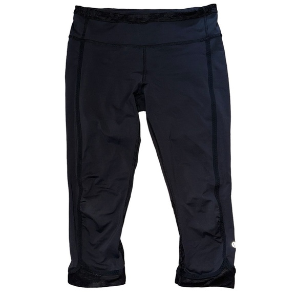 Lululemon Run For Days Crop in Black Luxtreme Women’s Size 6 - Picture 4 of 12
